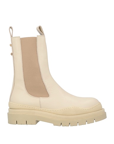 MALASPINA Stivaletti Beige Pelle, Fibre sintetiche