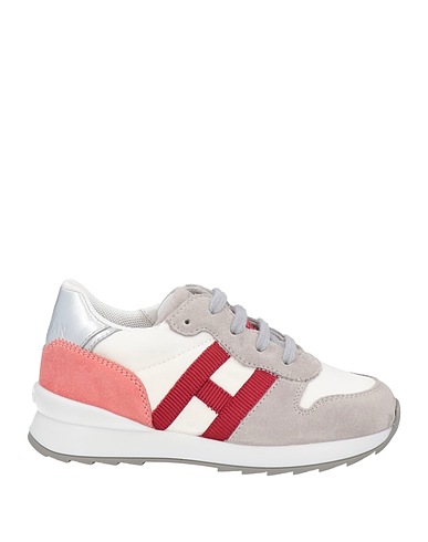 HOGAN Sneakers Grigio chiaro Fibre tessili, Pelle