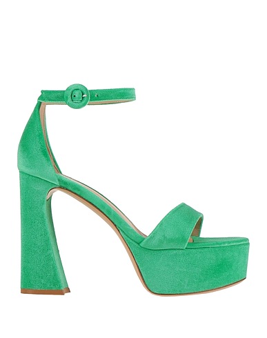 GIANVITO ROSSI Sandals Green Textile fibers