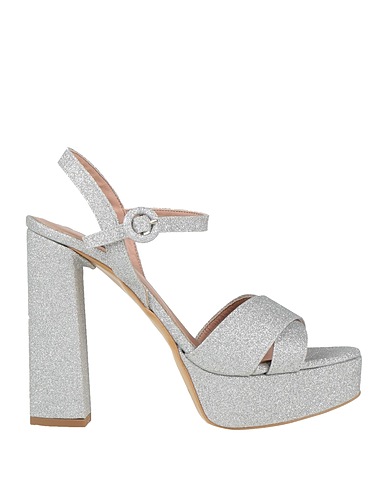 ISLO ISABELLA LORUSSO Sandali Argento Fibre tessili