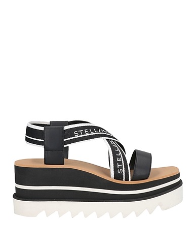 STELLA McCARTNEY Sandals Black Textile fibres