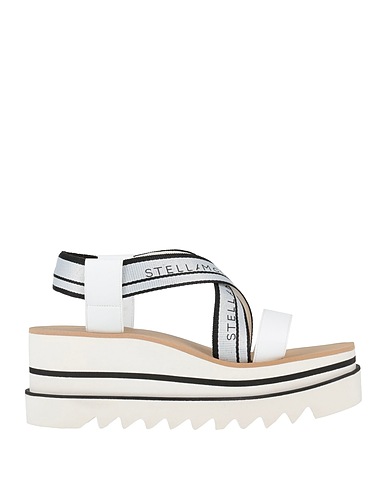 STELLA McCARTNEY Sandali Bianco Fibre tessili