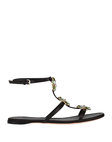 GIAMBATTISTA VALLI Sandals Soft Leather, Textile fibers