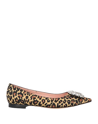 ANNA F. Ballet flats Sand Textile fibres