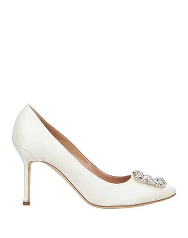 MANOLO BLAHNIK Court White Textile fibres