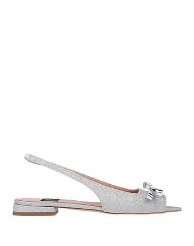 ISLO ISABELLA LORUSSO Sandals Silver Textile fibers