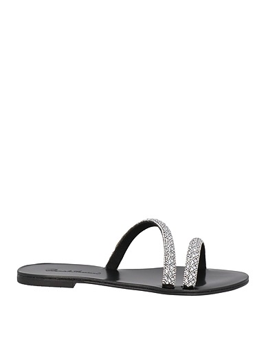 DANIELE ANCARANI Sandals Black Textile fibres