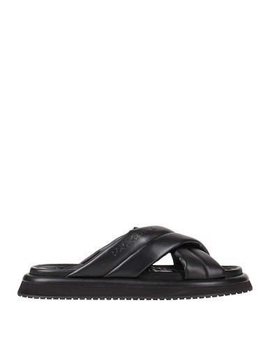 DOLCE&GABBANA Sandals Black Polyurethane, Polyester, Elastane