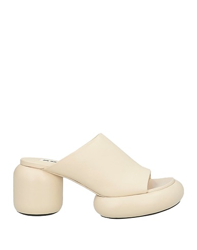 JIL SANDER Sandals Ivory Soft Leather