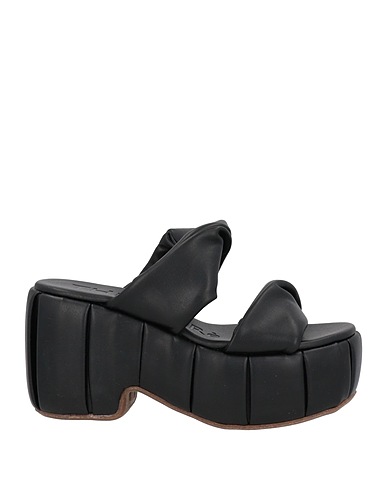 THEMOIRÈ Sandals Black Textile fibres