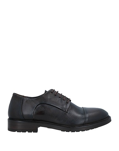 BALDININI Schnürschuhe Dunkelbraun Büffelleder