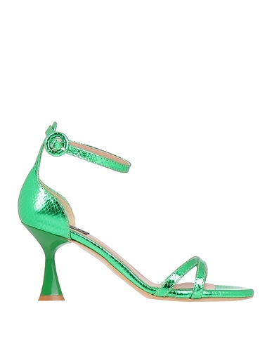 ISLO ISABELLA LORUSSO Sandals Emerald green Textile fibres