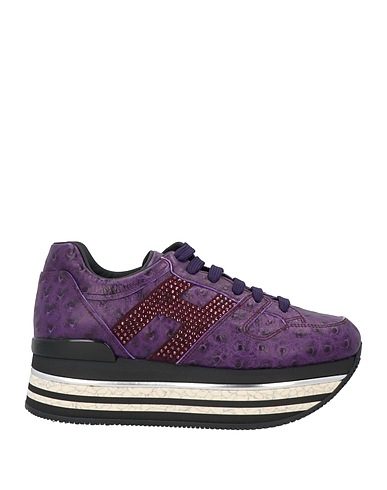 HOGAN Sneakers Purple Soft Leather