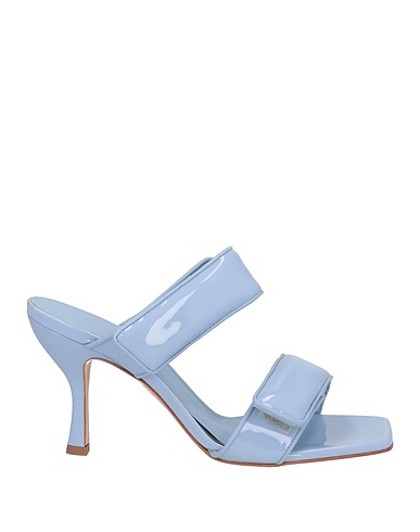 GIA BORGHINI Sandals Sky blue Soft Leather