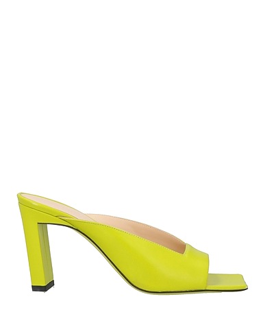 WANDLER Sandals Lime green Lambskin