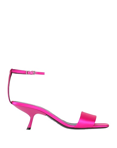 EVANGELIE SMYRNIOTAKI x SERGIO ROSSI Sandals Fuchsia Textile fibres