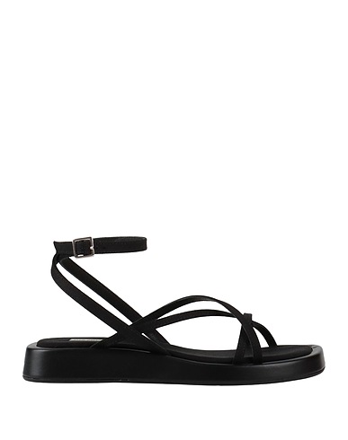 GIA / RHW Sandals Black Textile fibers