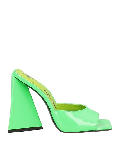 THE ATTICO Sandals Green Soft Leather