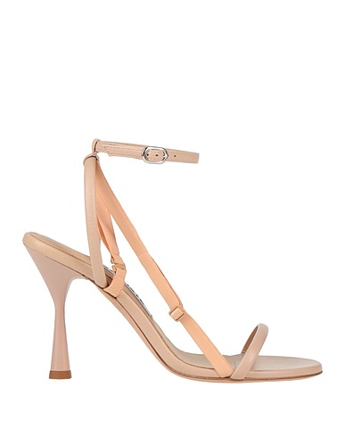KALLISTÈ Sandals Blush Soft Leather, Textile fibres