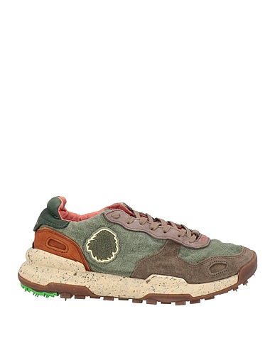 SATORISAN Sneakers Dark brown Leather, Textile fibres