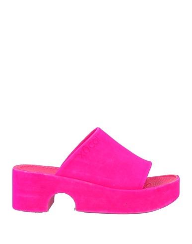 XOCOI Sandals Fuchsia Textile fibres, Synthetic fibers