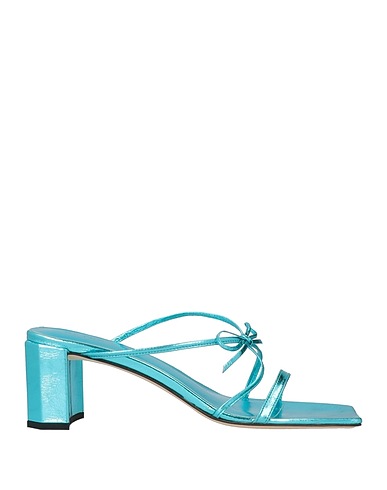 BY FAR Sandals Turquoise Leather