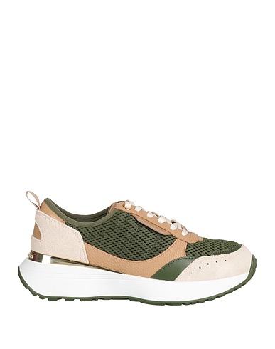 MICHAEL MICHAEL KORS Sneakers Khaki Pelle, Fibre tessili, Fibre sintetiche