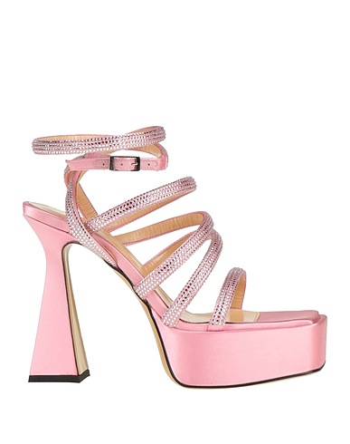 MACH & MACH Sandals Pink Textile fibres