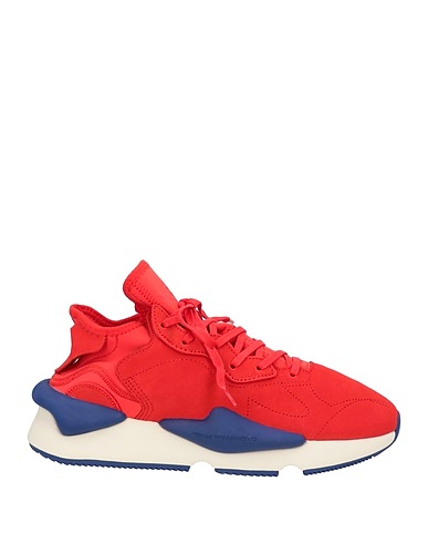 Y-3 Sneakers Red Soft Leather, Textile fibres
