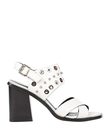 BERVICATO Sandalen Weiß Leder