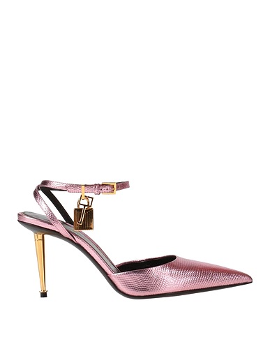 TOM FORD Pump Pink Calfskin, Steel, Zamak, Brass