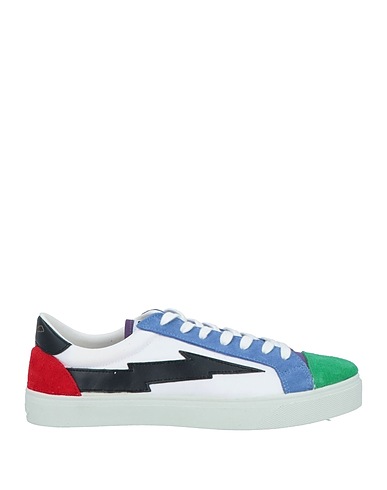 SANYAKO Sneakers Green Leather, Textile fibres