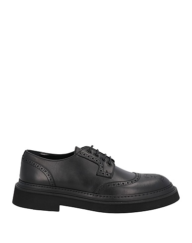 JOHN GALLIANO Schnürschuhe Schwarz Leder