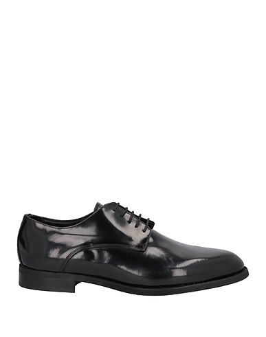 BALDININI Laced shoes Black Soft Leather