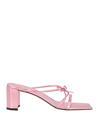BY FAR Sandals Pink Soft Leather