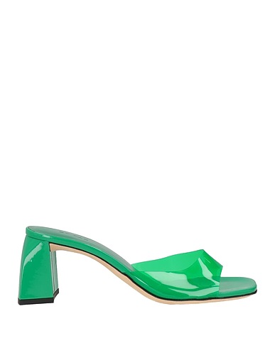 BY FAR Sandals Green PVC - Polyvinyl chloride