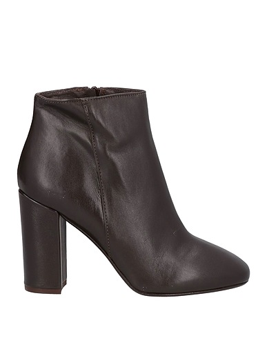 REBEL QUEEN by LIU •JO Ankle boot Dark brown Leather
