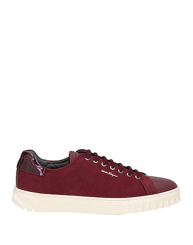 FERRAGAMO Sneakers Burgundy Soft Leather