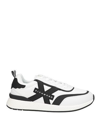 JOHN RICHMOND Sneakers White Soft Leather, Textile fibres