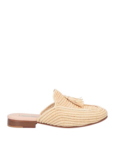 CONTRE-ALLÉE Mules and clogs Beige Straw