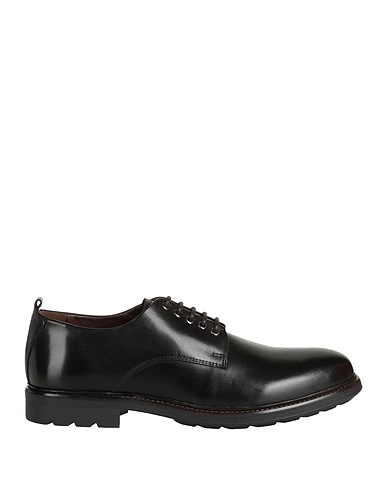 CAFèNOIR Laced shoes Black Soft Leather