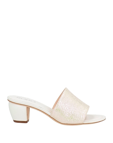 RODO Sandals Ivory Textile fibers