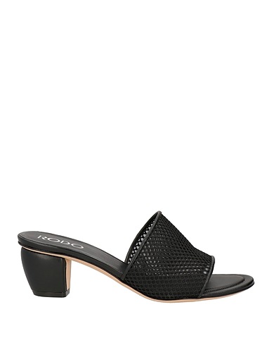 RODO Sandali Nero Fibre tessili