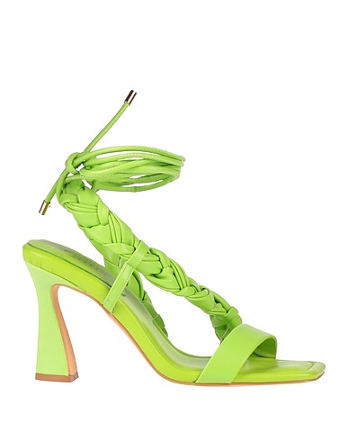 ACTITUDE by TWINSET Sandals Lime green Textile fibers