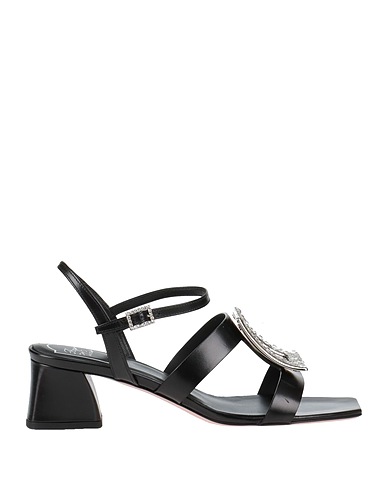ROGER VIVIER Sandals Black Soft Leather