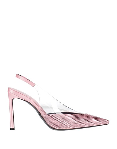 EVANGELIE SMYRNIOTAKI x SERGIO ROSSI Court Pink Textile fibres
