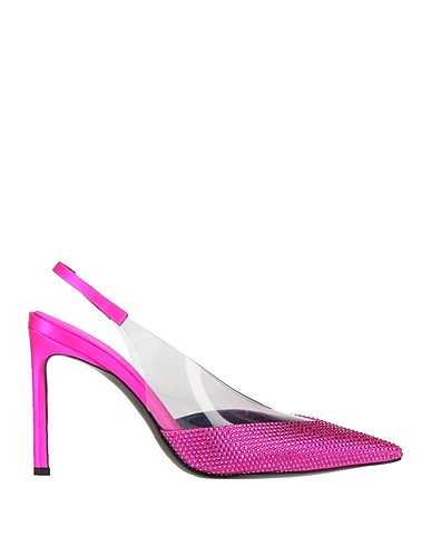 EVANGELIE SMYRNIOTAKI x SERGIO ROSSI Court Fuchsia Textile fibres