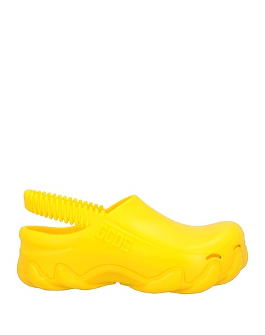 GCDS Mules and clogs Yellow Rubber