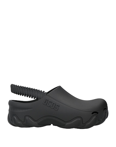 GCDS Mules and clogs Black Rubber