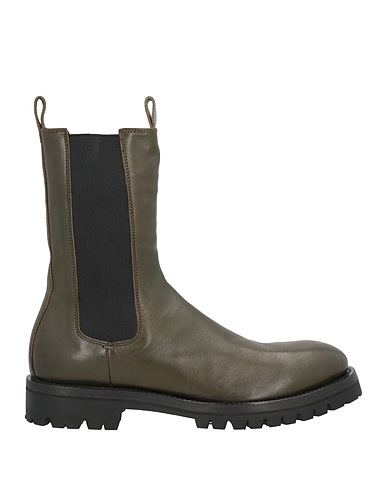 OFFICINE CREATIVE ITALIA Ankle boot Dark green Soft Leather